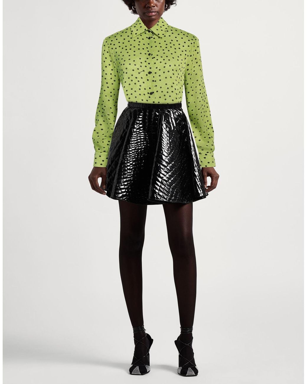 Pinko Green Shirt Polyester