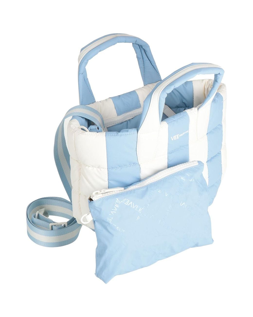VEE COLLECTIVE Blue Sky Handbag Recycled Nylon