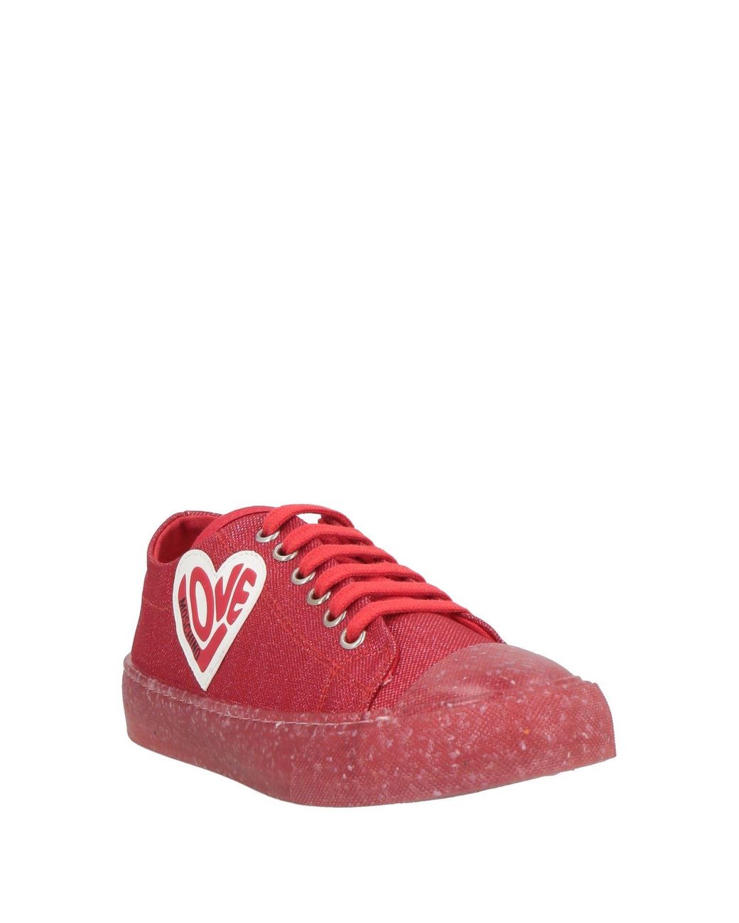 Love Moschino Pink Sneakers Textile Fibers