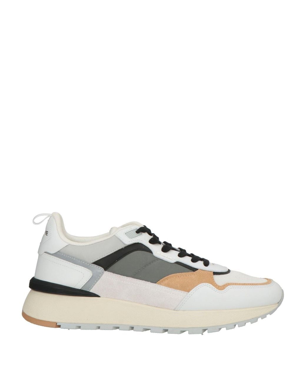 Crime London White Sneakers Leather, Textile Fibers for men