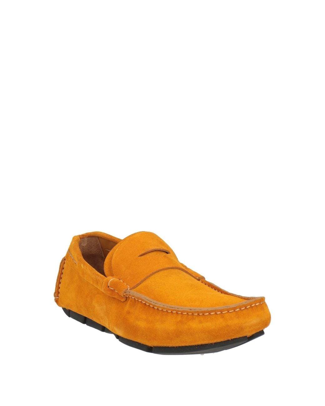 Fabi Orange Loafers Leather for men