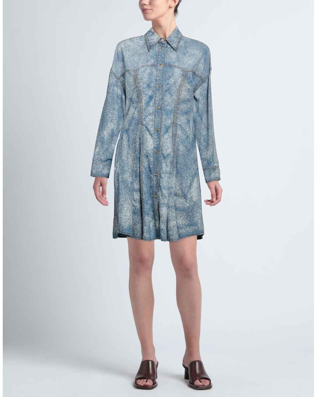 Robe courte Versace Jeans Couture en coloris Blue