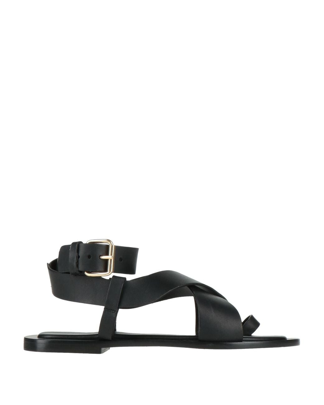 Mansur Gavriel Black Thong Sandal