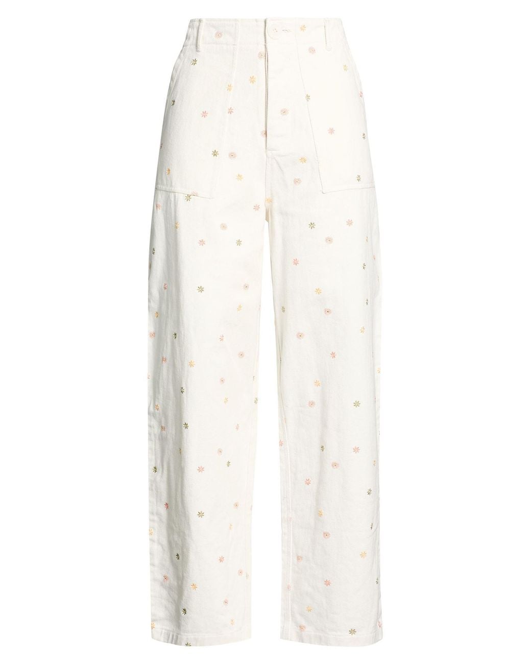 Antik Batik White Jeans Cotton