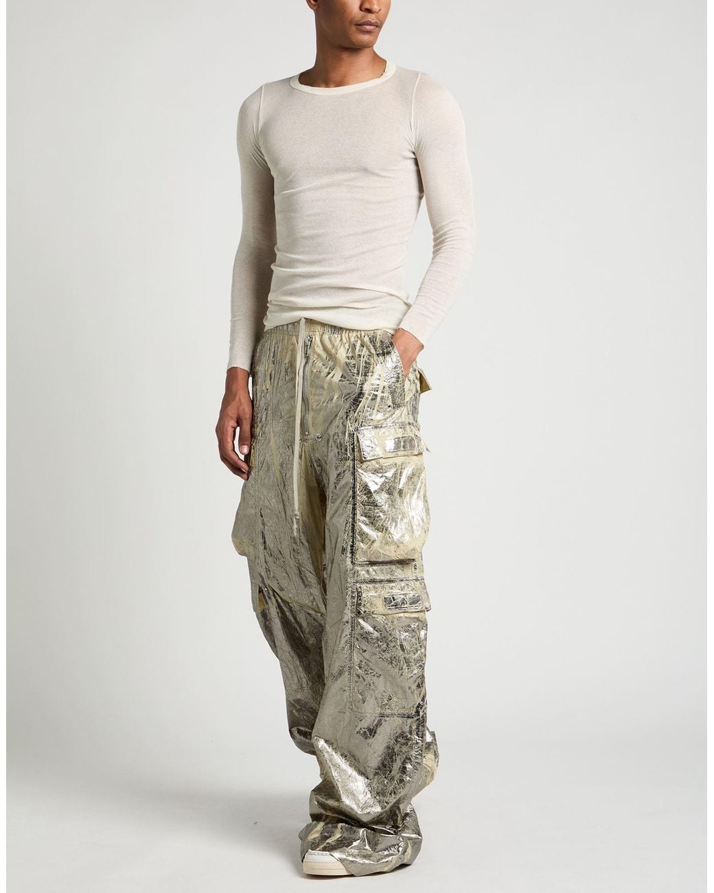 Rick Owens Natural Pants Polyamide for men