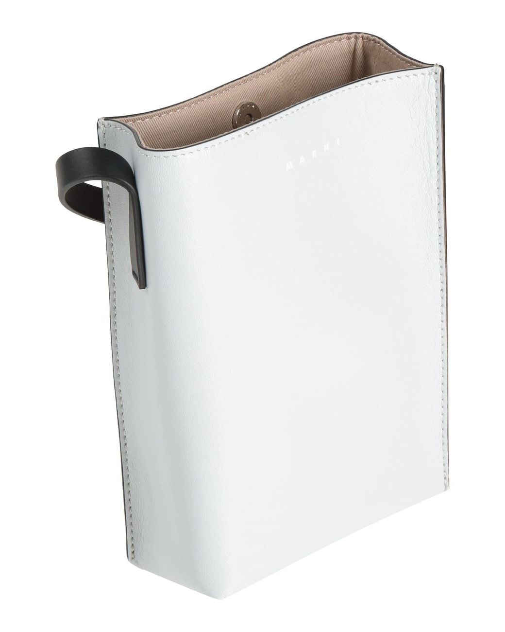 Marni Gray Cross-Body Bag Soft Leather