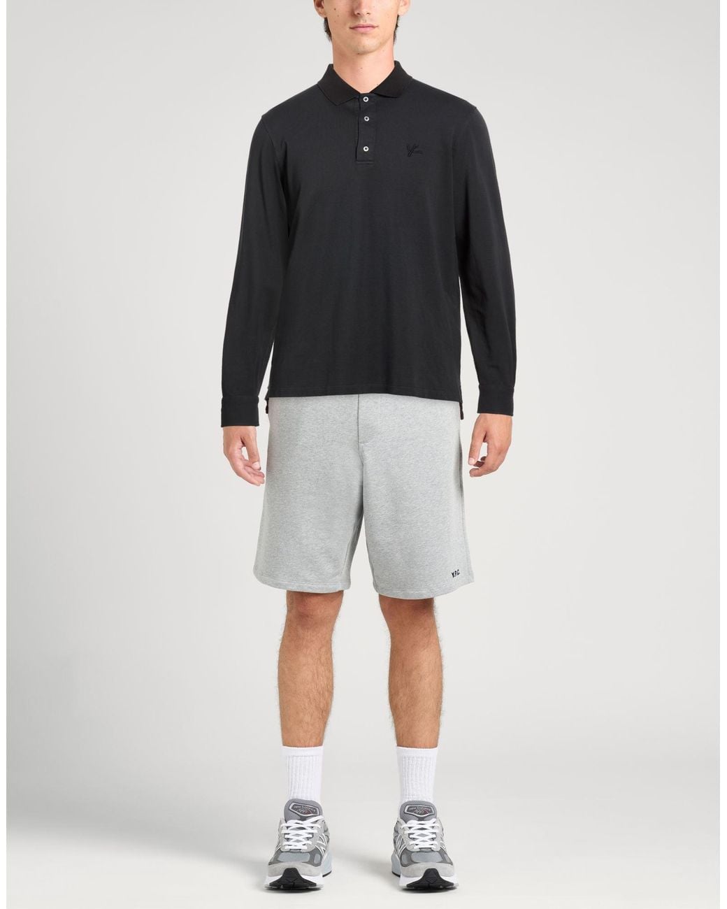 Isaia Black Polo Shirt Cotton for men