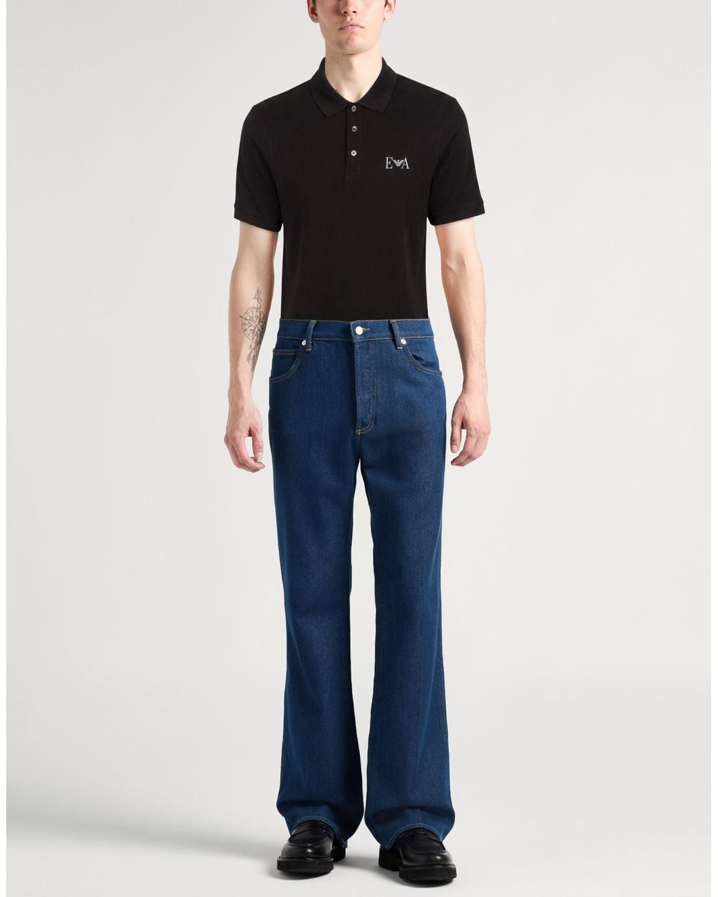 Emporio Armani Black Polo Shirt for men