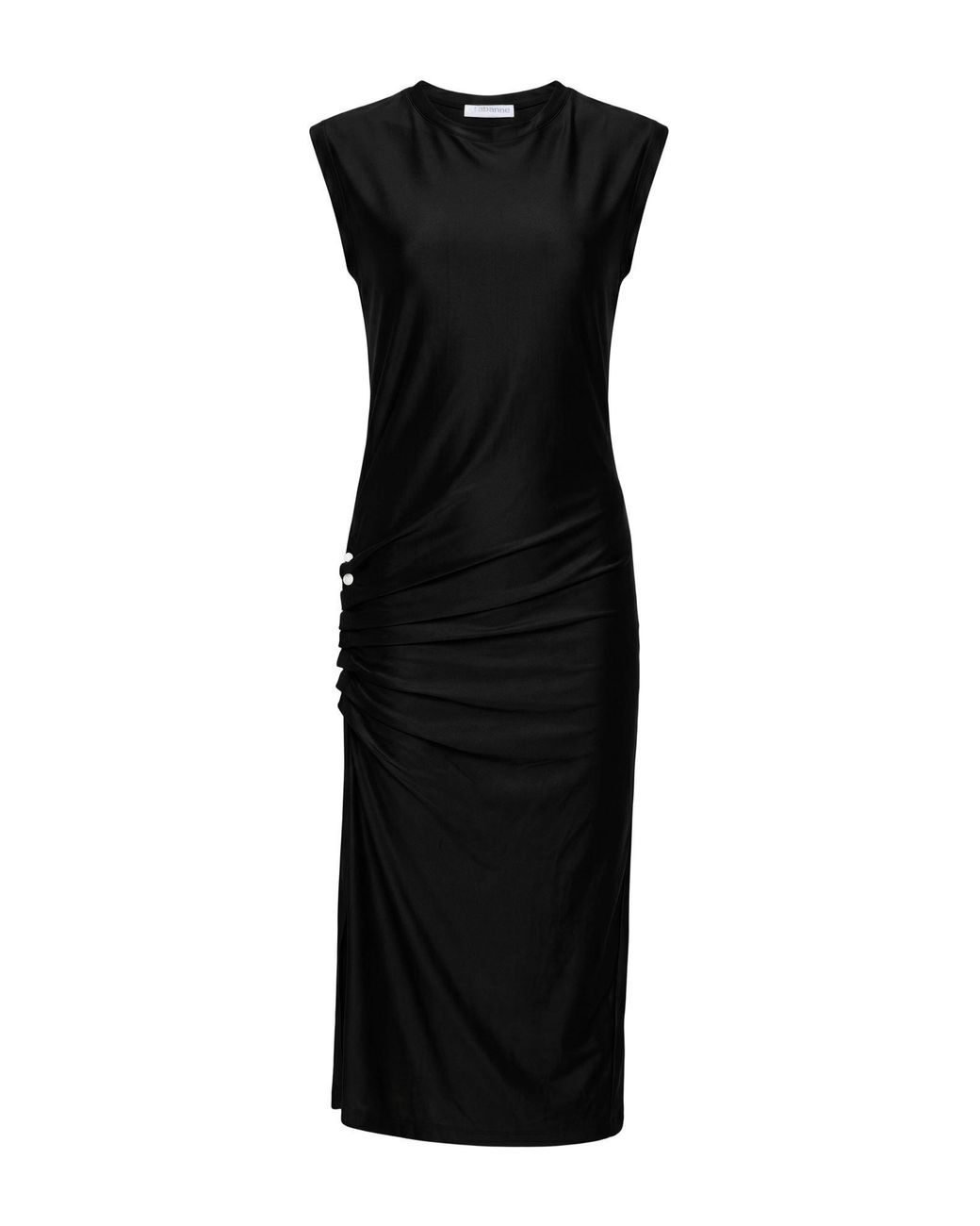 Rabanne Black Midi Dress Viscose, Elastane