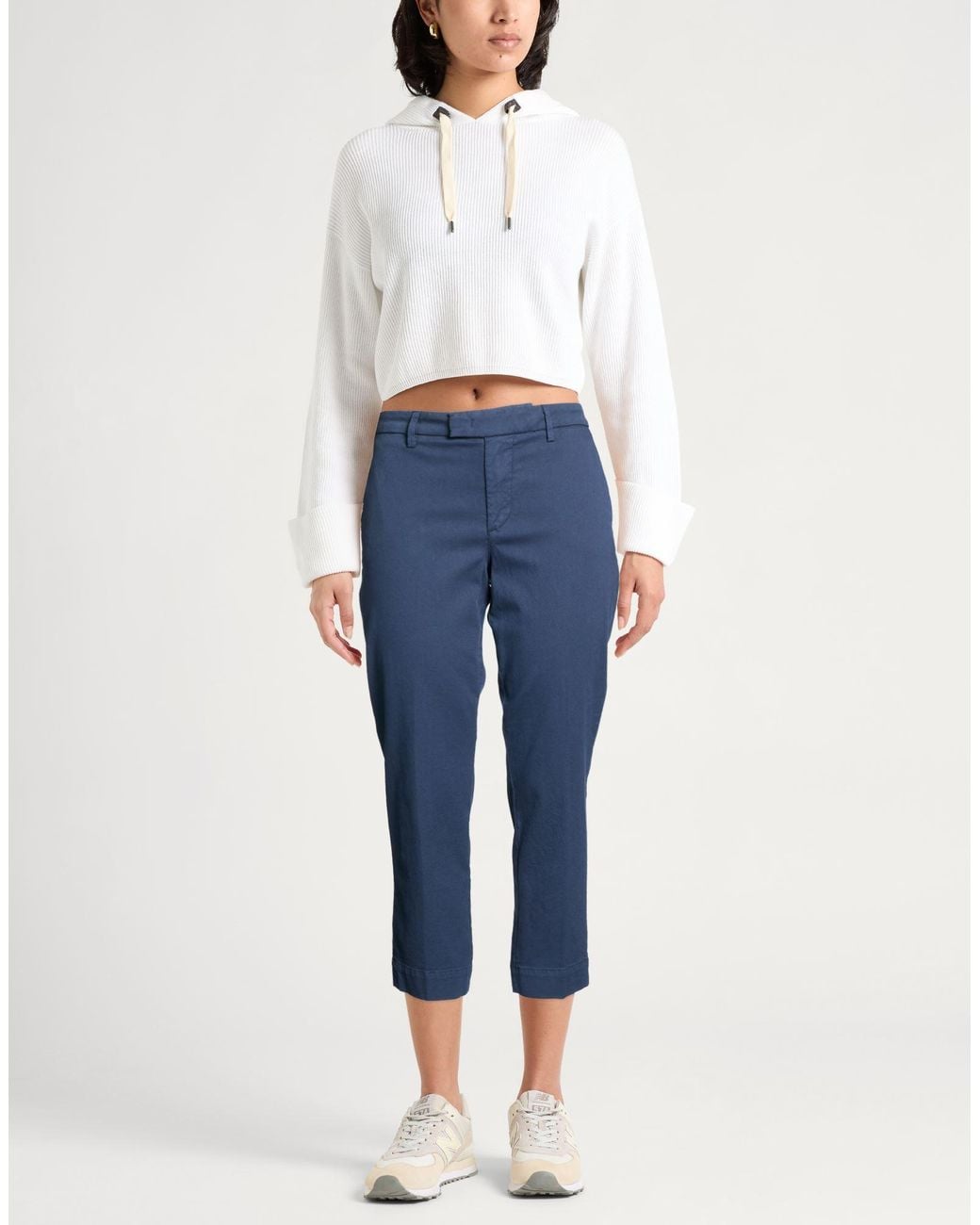 RE_HASH Blue Pants Lyocell, Cotton, Elastane