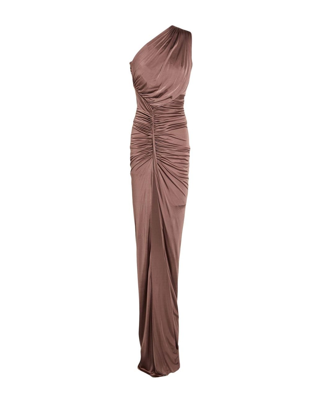 Rick Owens Brown Antique Rose Maxi Dress Viscose