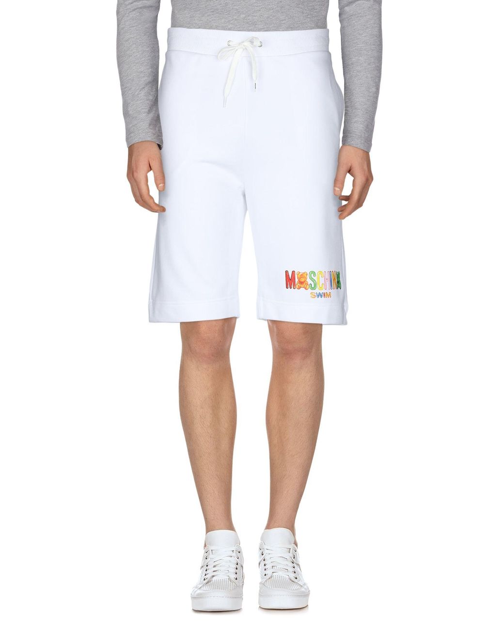 Moschino White Shorts & Bermuda Shorts Cotton for men