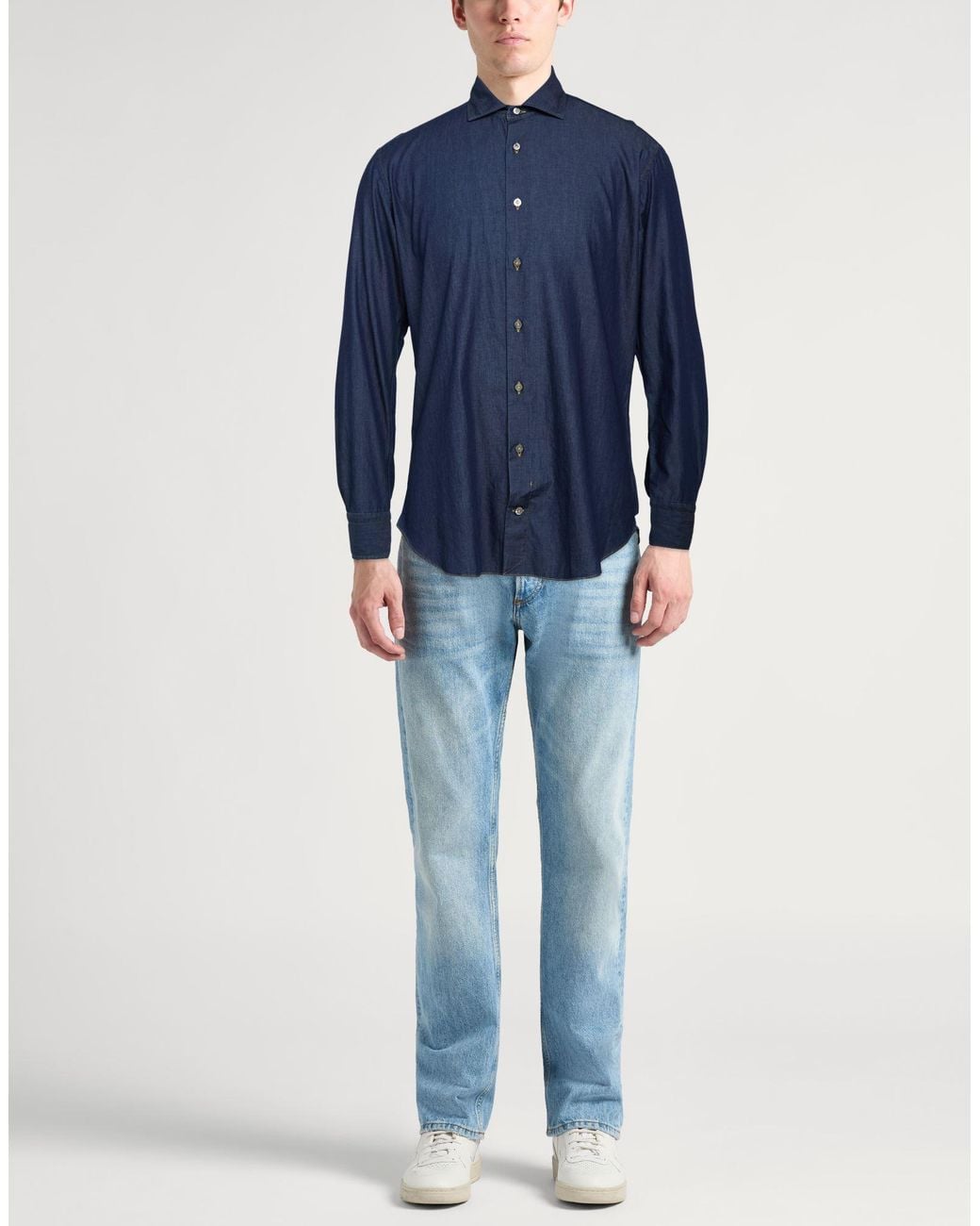 Drumohr Blue Shirt for men