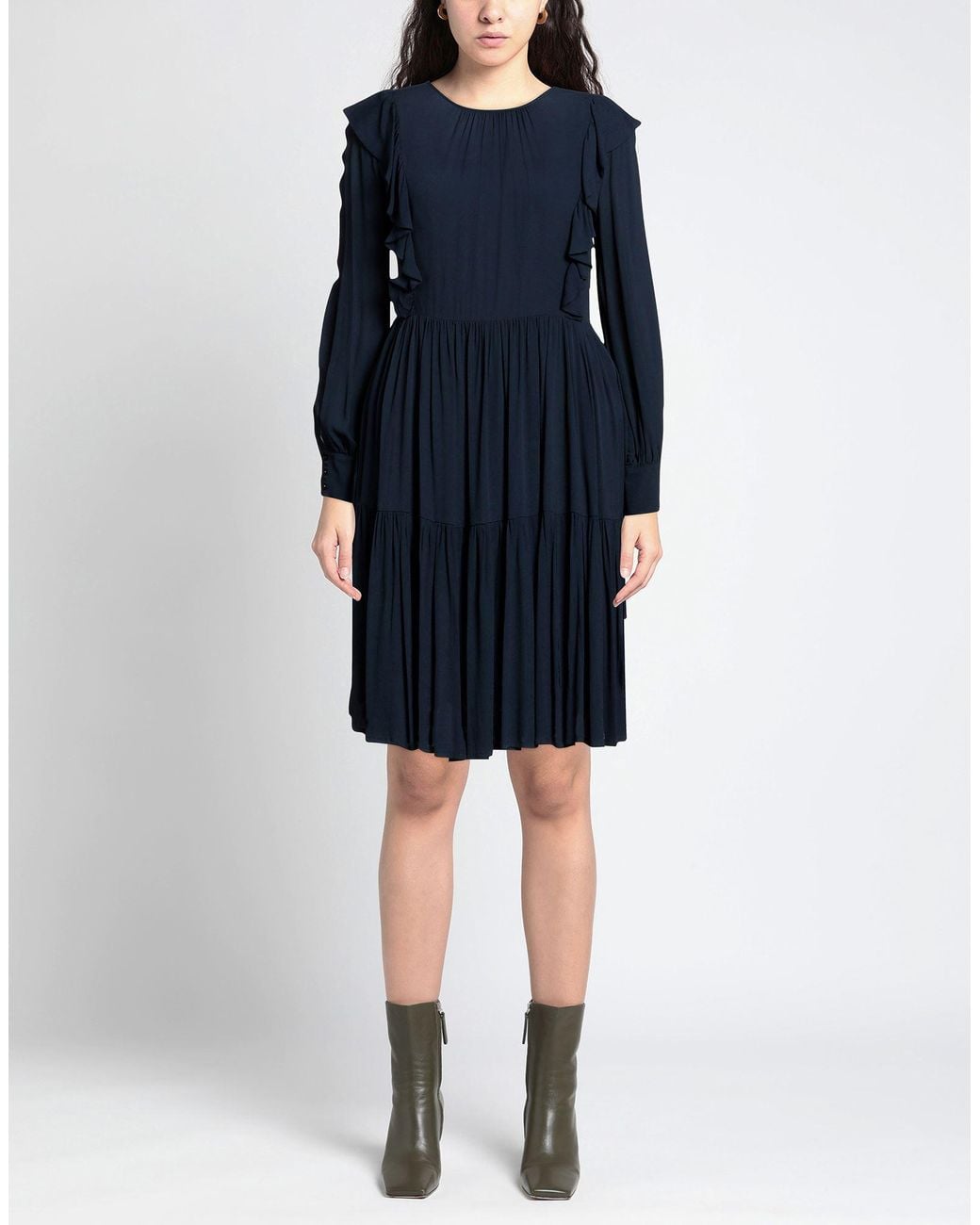 Manila Grace Blue Mini Dress