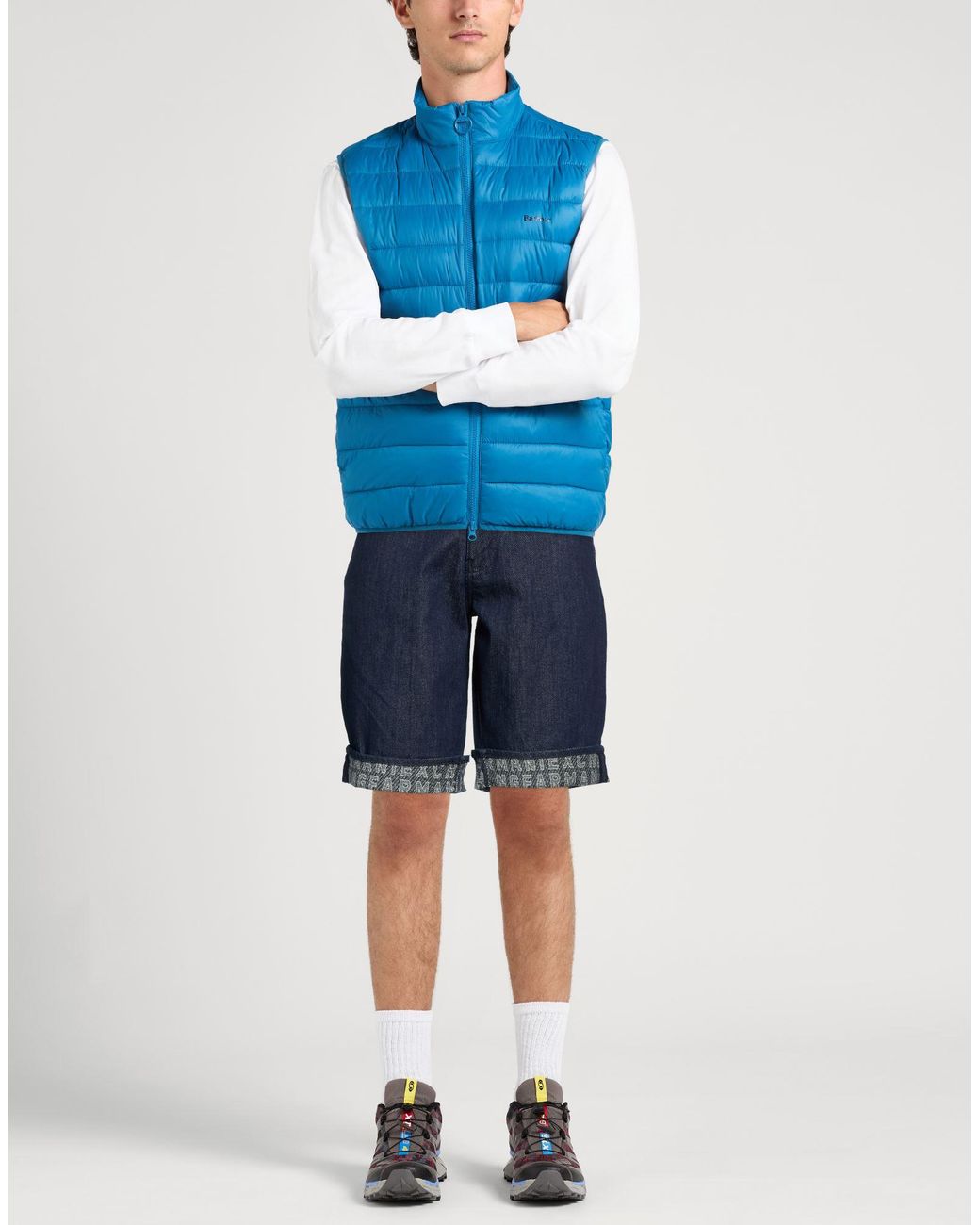 ARMANI EXCHANGE Blue Denim Shorts for men