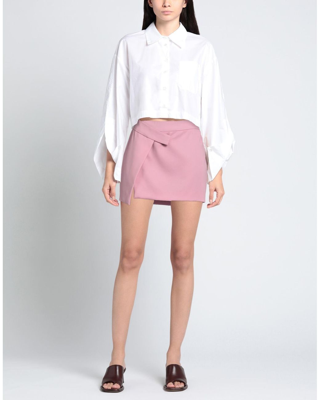 The Attico Pink Mini Skirt