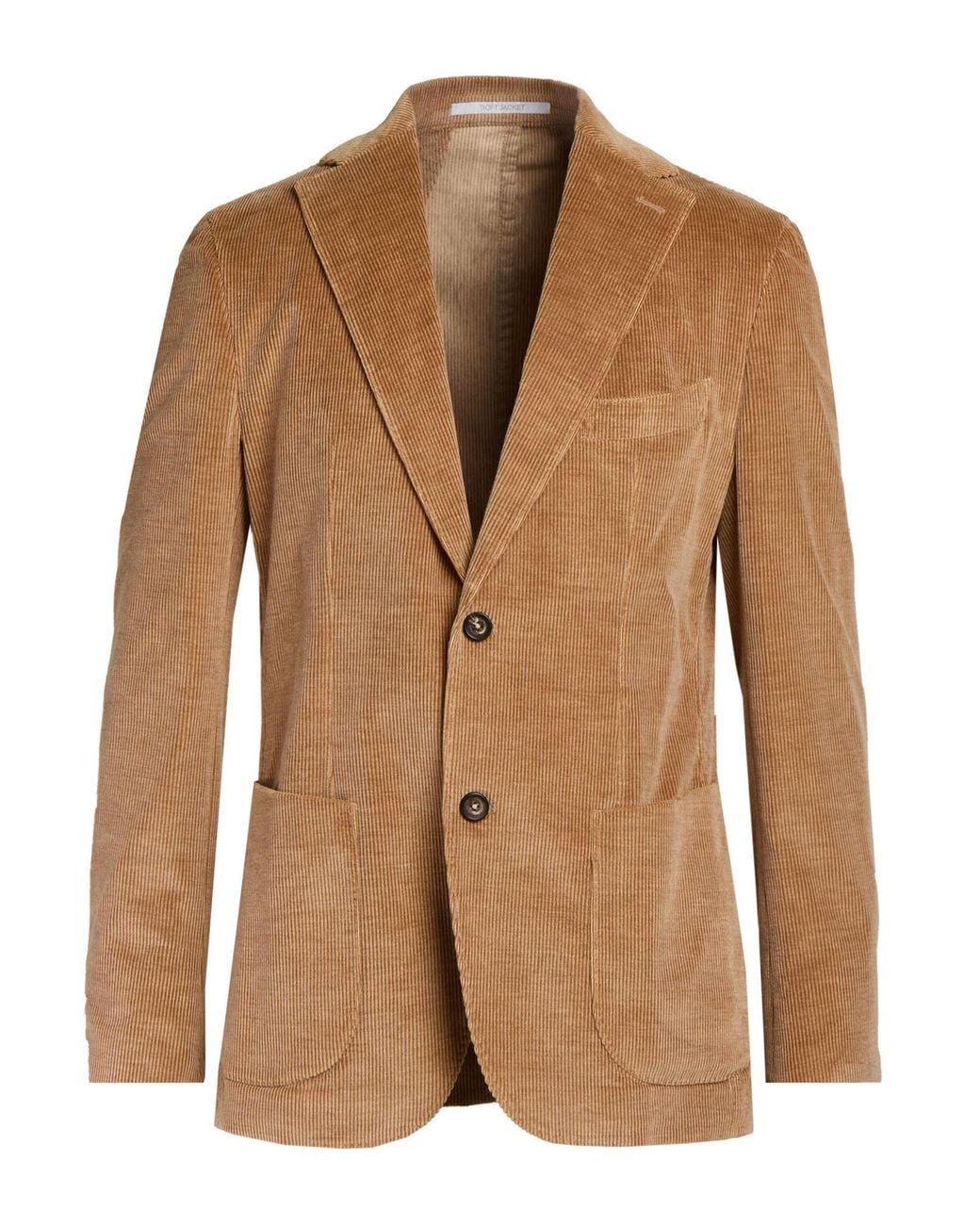 Eleventy Gray Sand Blazer Cotton, Cashmere, Elastane for men