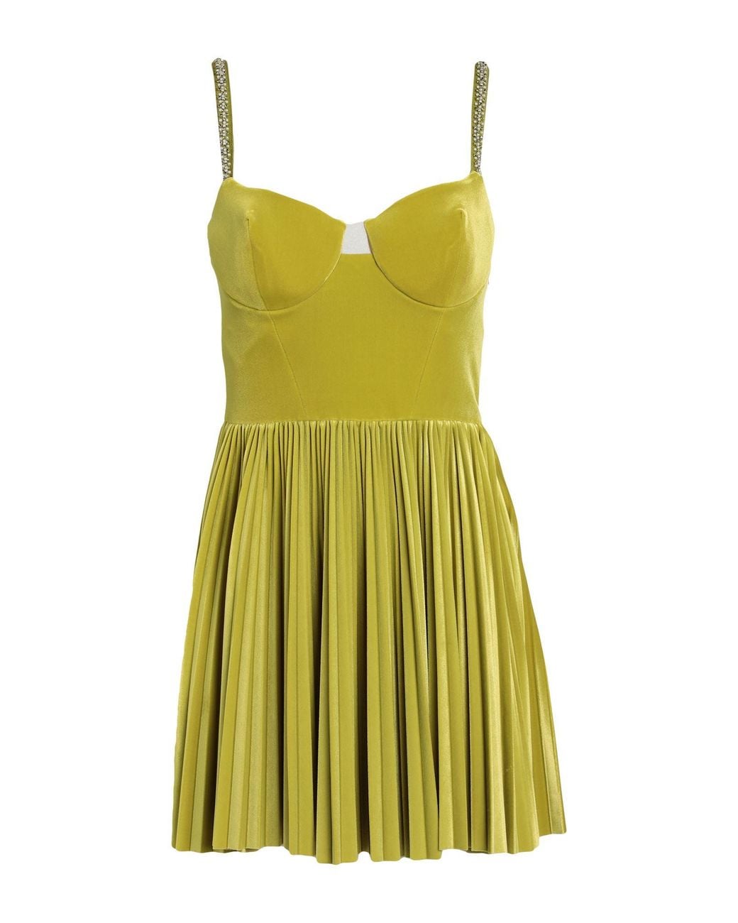 Elisabetta Franchi Green Mini Dress Polyester, Elastane, Polyamide