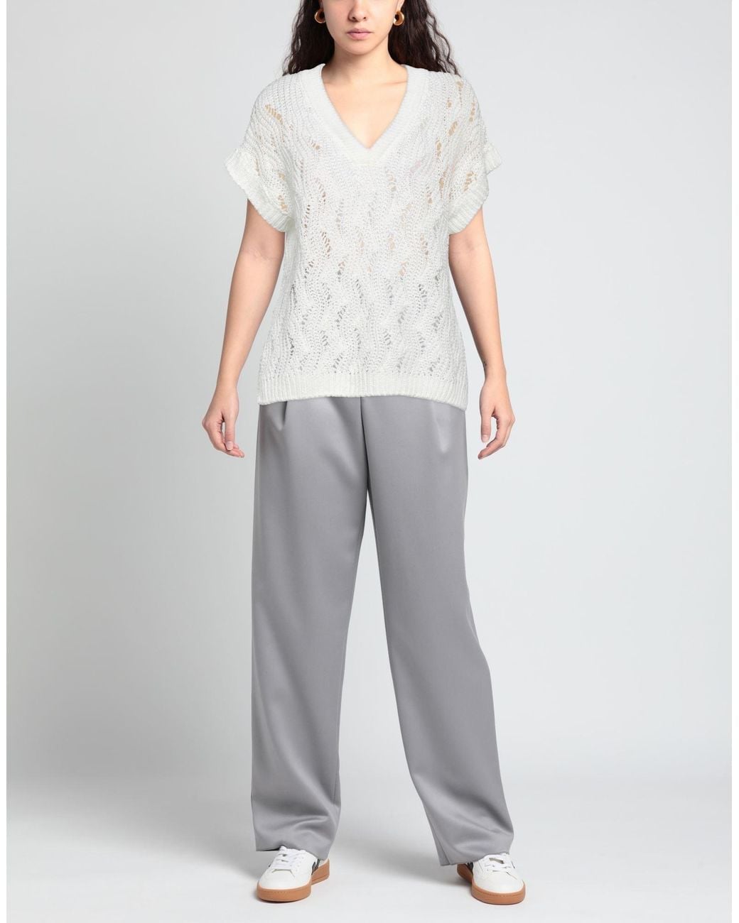 Eleventy White Jumper