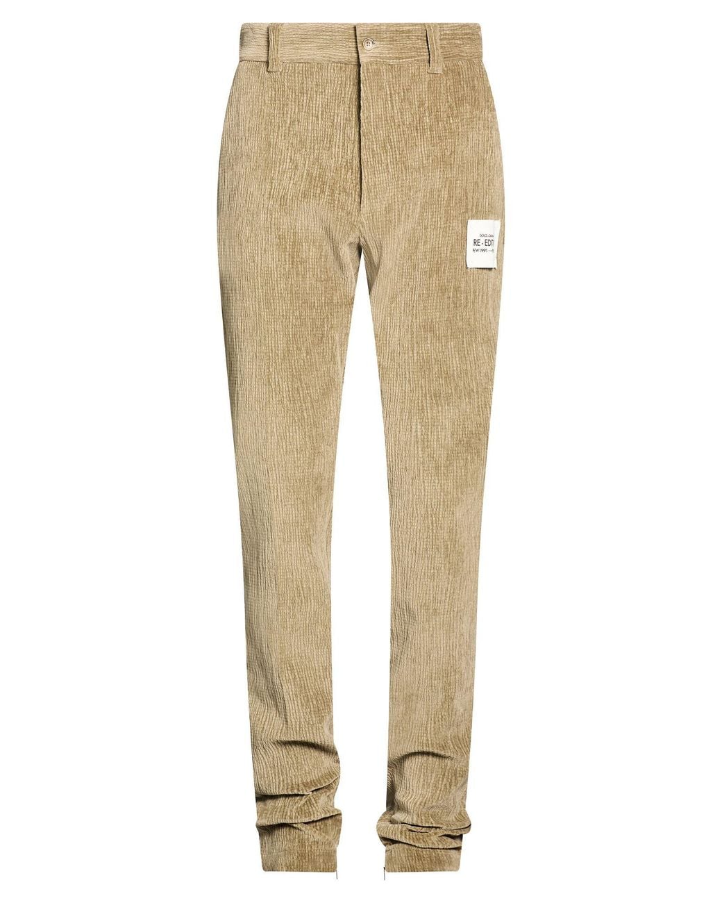 Dolce & Gabbana Natural Pants Cotton for men