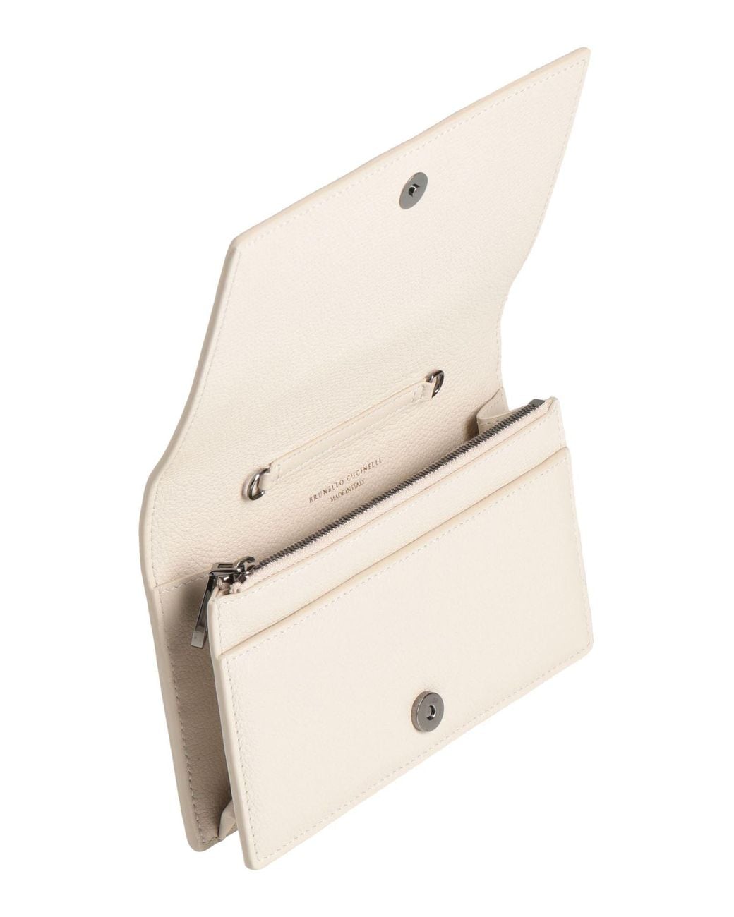 Brunello Cucinelli Natural Clutch Leather