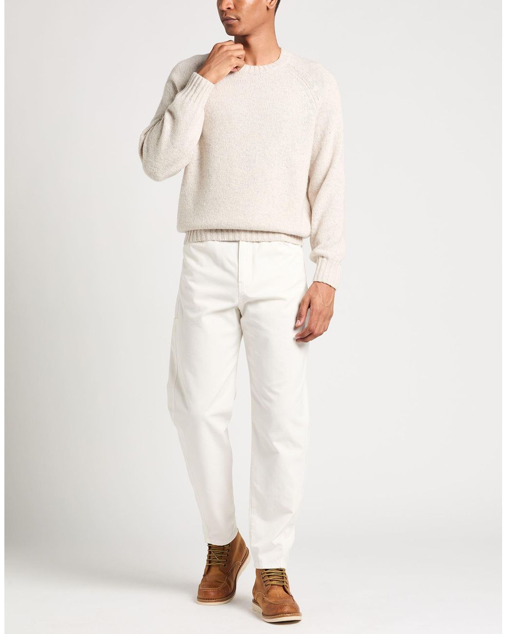 Brunello Cucinelli White Jumper for men