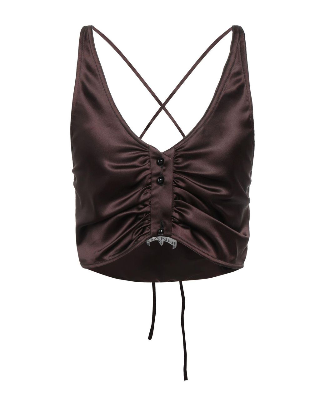 Ganni Brown Top