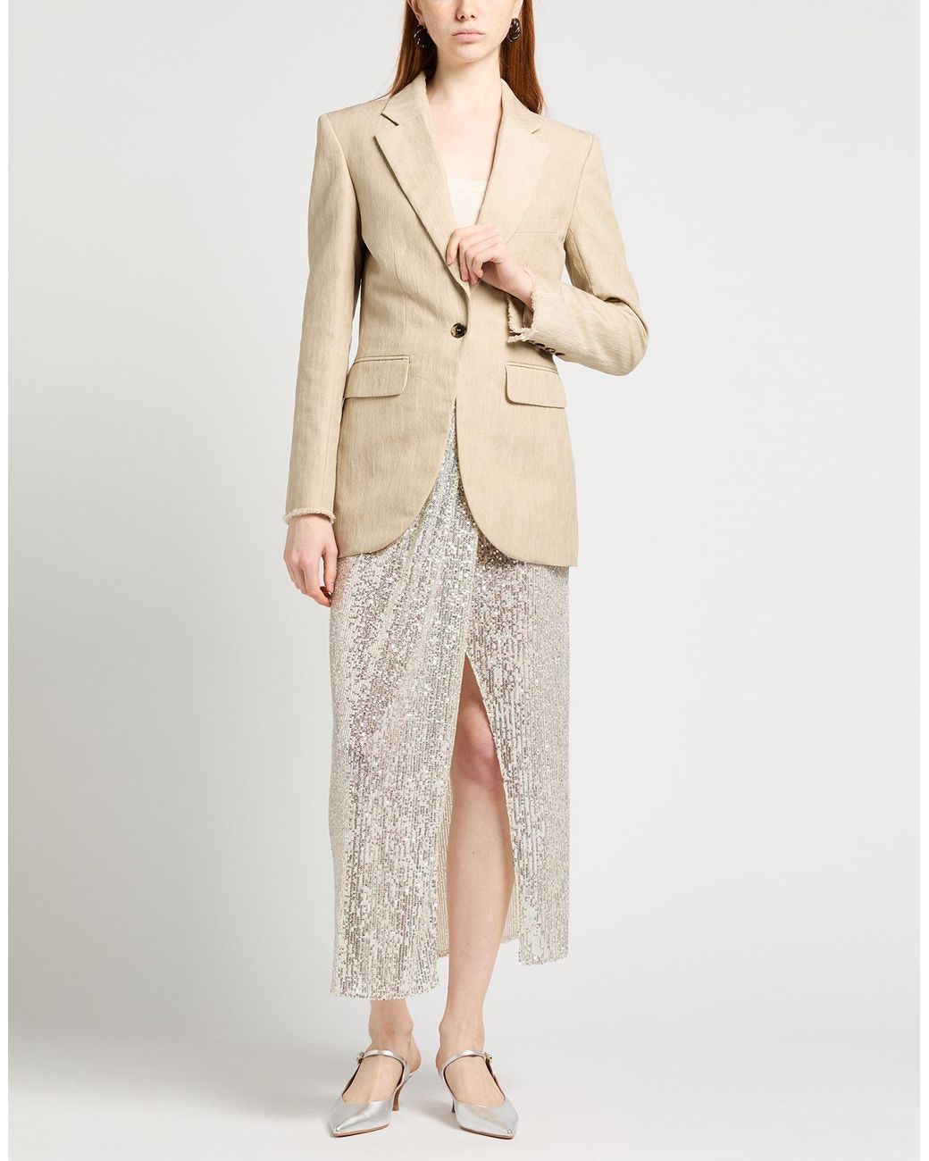 Rabanne Natural Blazer Cotton, Viscose, Polyamide, Polyester