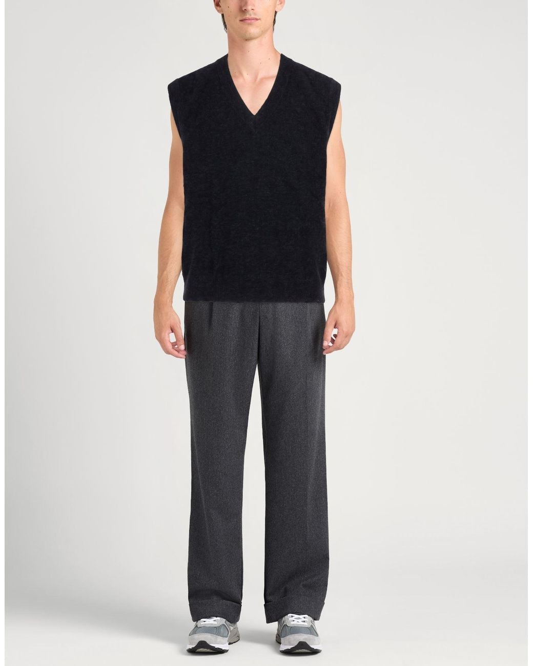Amaranto Black Sweater Alpaca Wool, Polyamide, Cashmere, Wool, Elastane for men