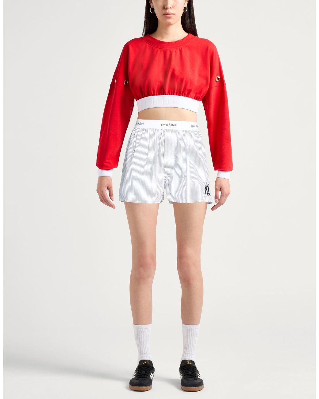 Sporty & Rich Blue Shorts & Bermuda Shorts Cotton