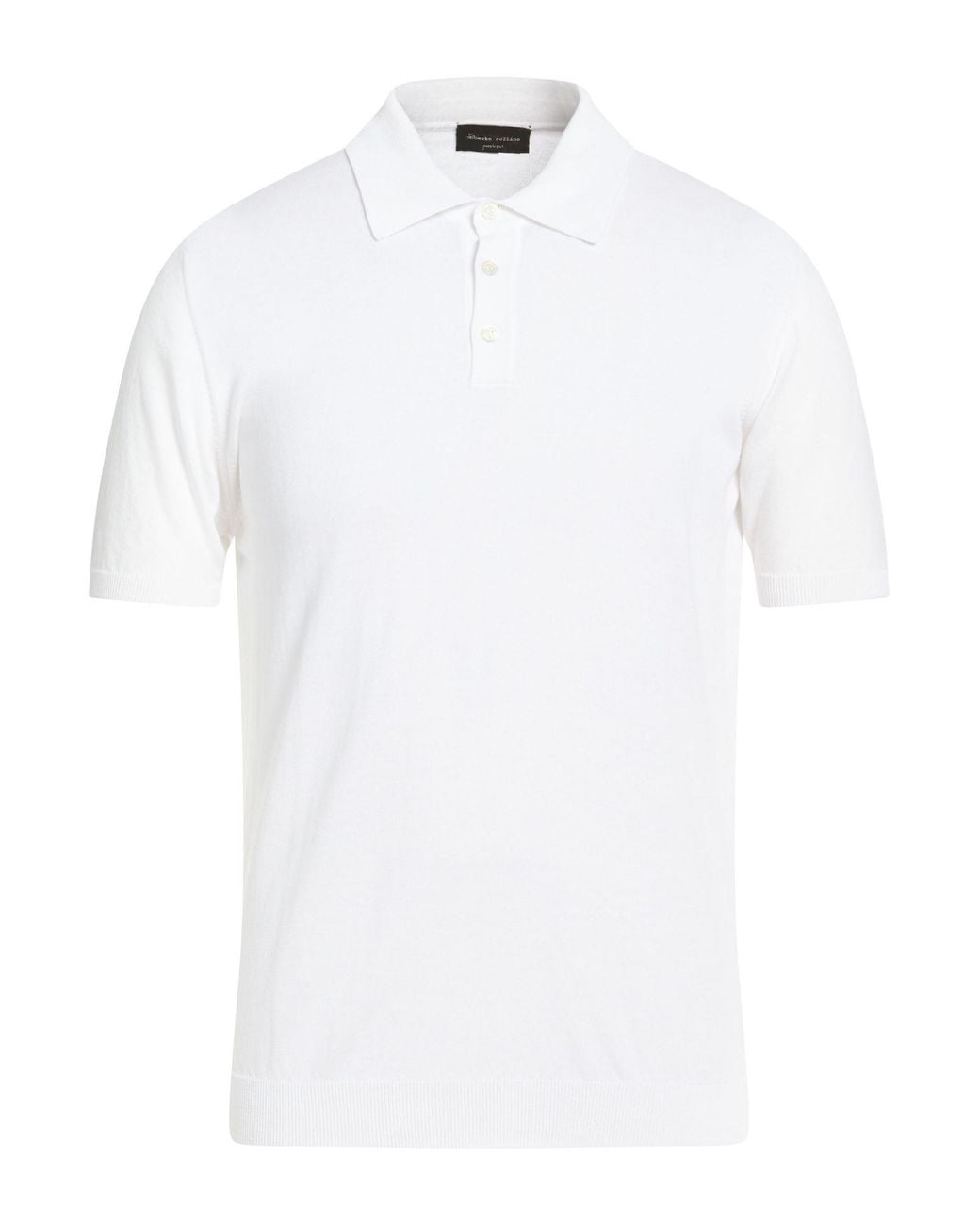 Roberto Collina White Polo Shirts for men