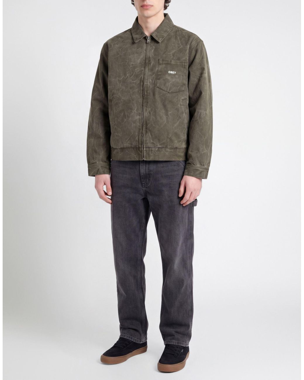 Obey Green Denim Outerwear for men