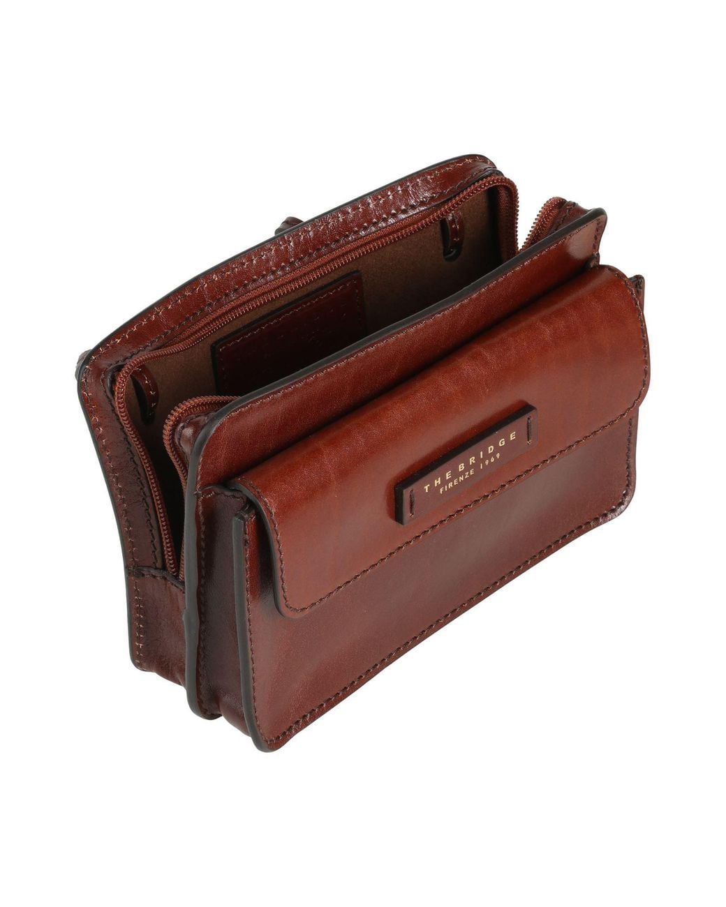 The Bridge Red Cross-Body Bag Leather