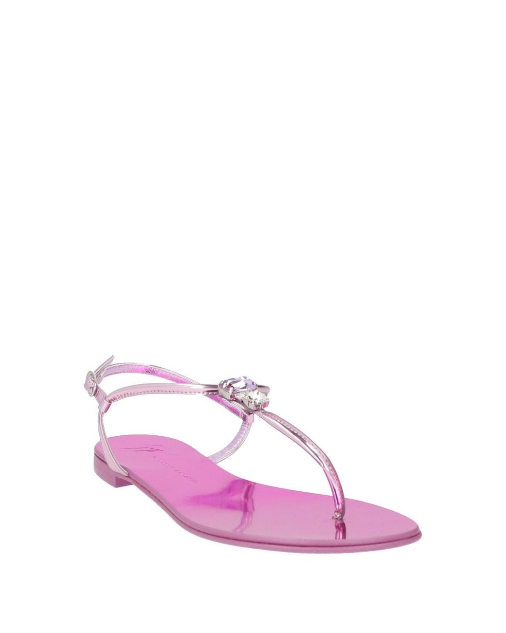 Giuseppe Zanotti Pink Thong Sandal Leather