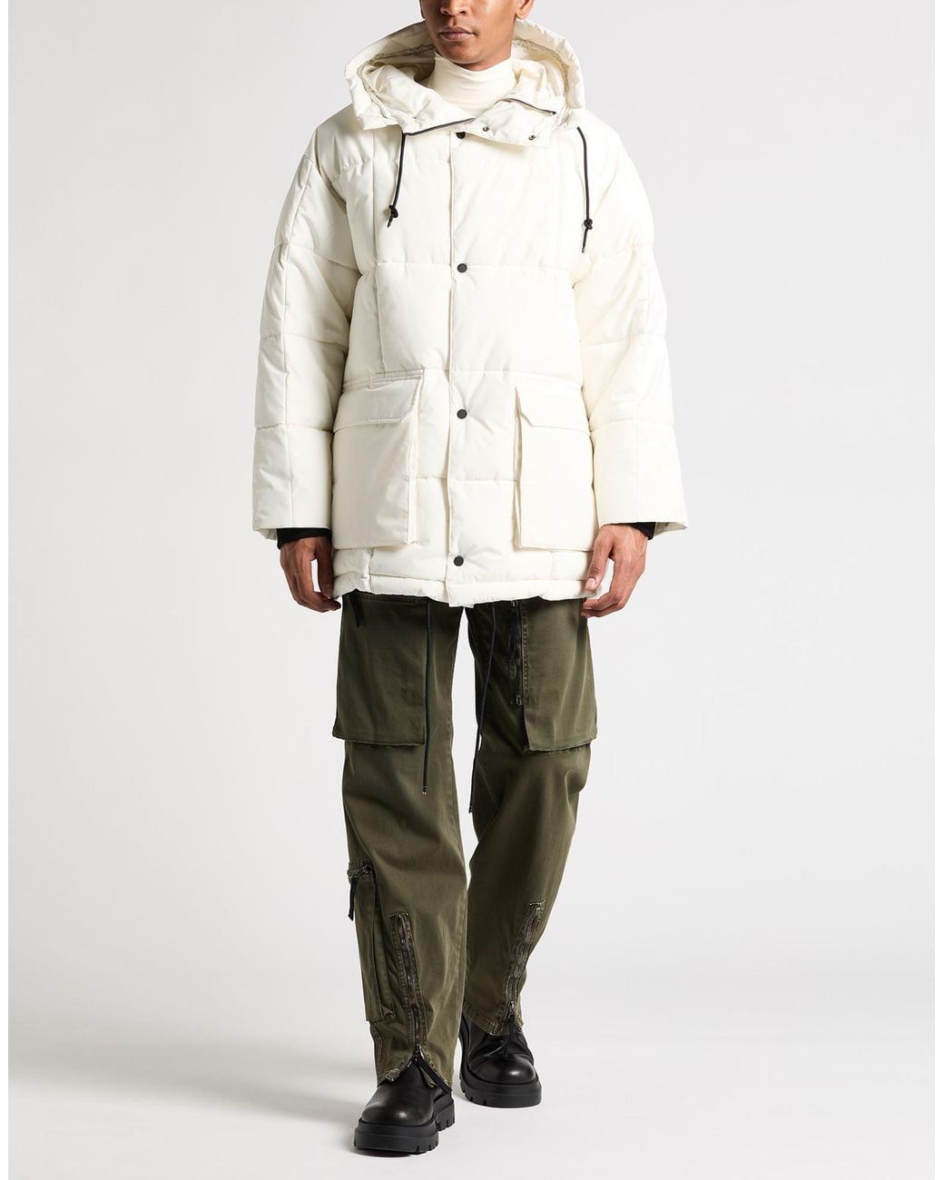 ARMANI EXCHANGE White Puffer Polyester for men