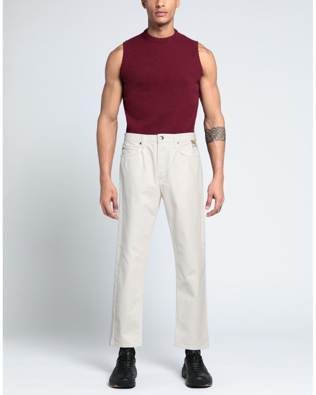 Rhude White Jeans for men