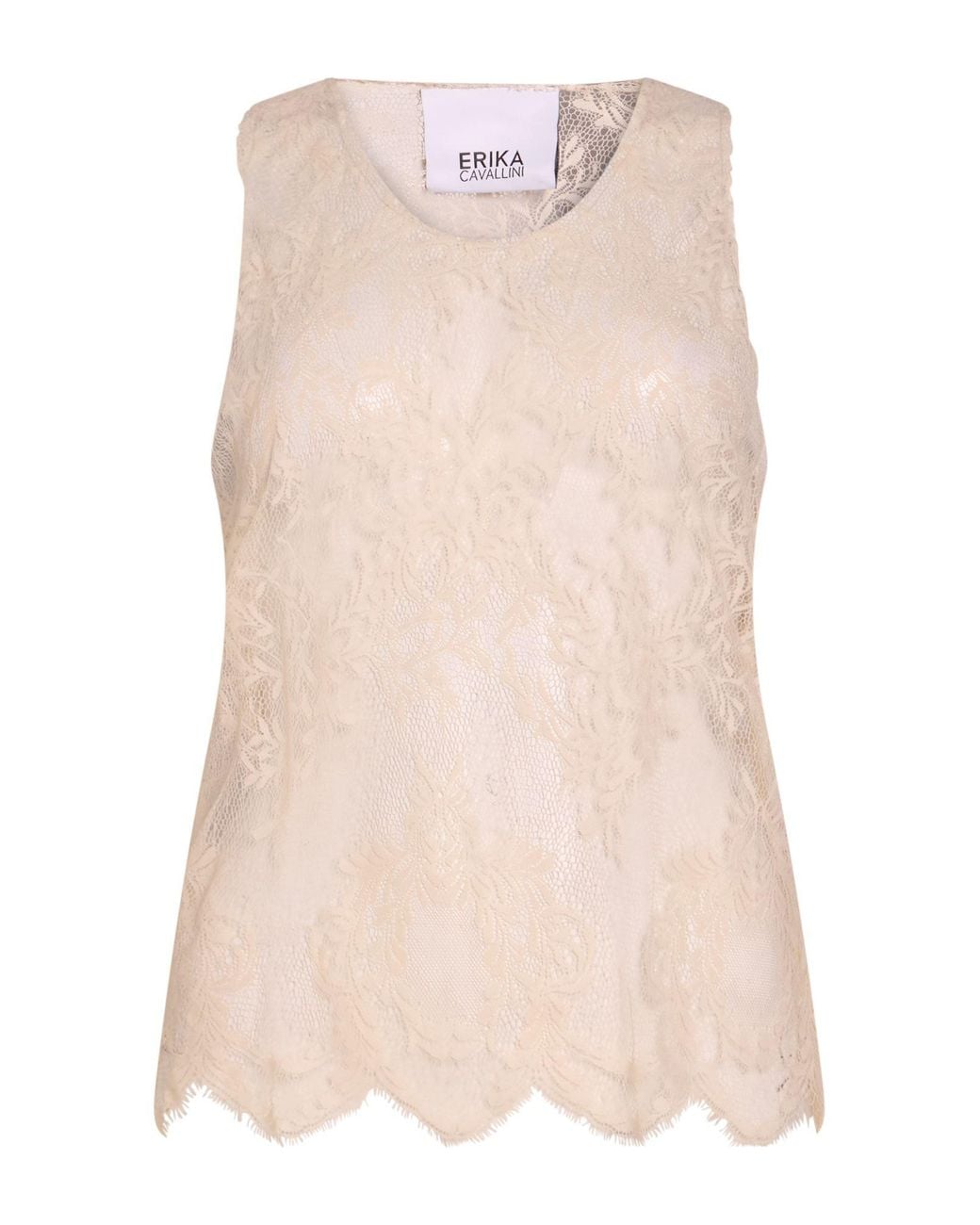Erika Cavallini Semi Couture Natural Top