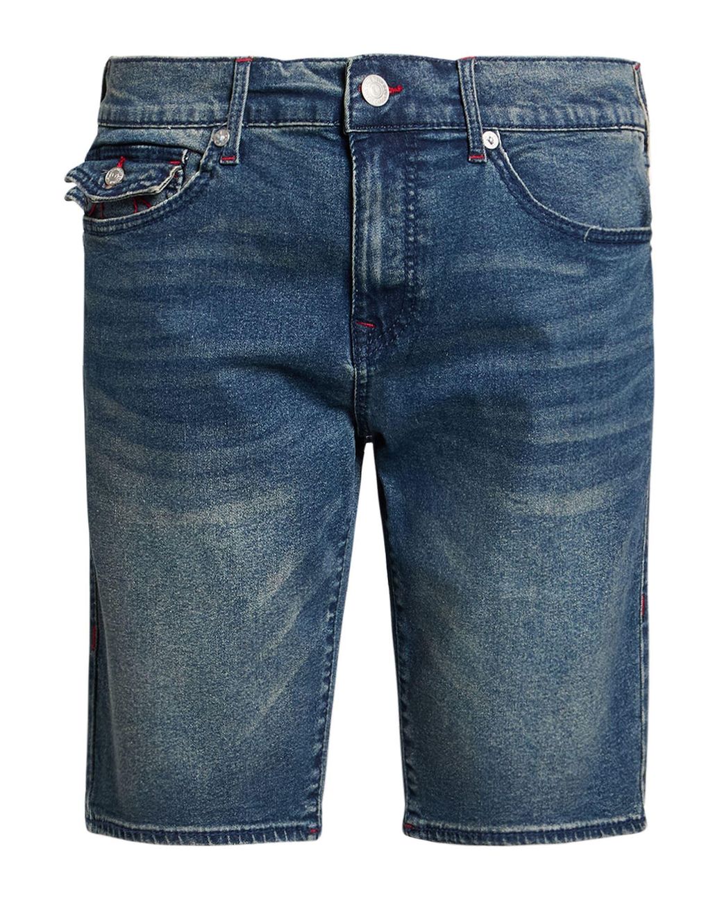 True Religion Blue Denim Shorts for men