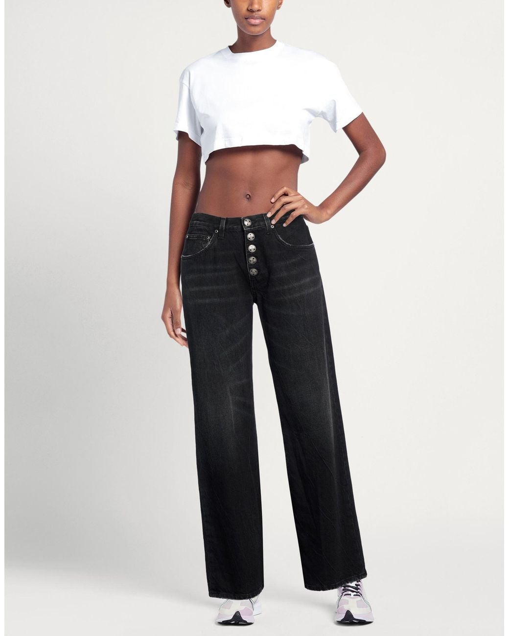 Dondup Black Jeans Cotton