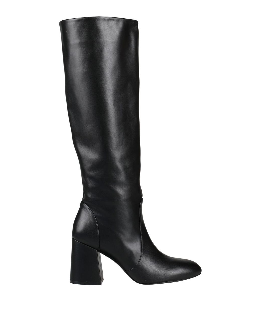 Stuart Weitzman Black Boot Calfskin