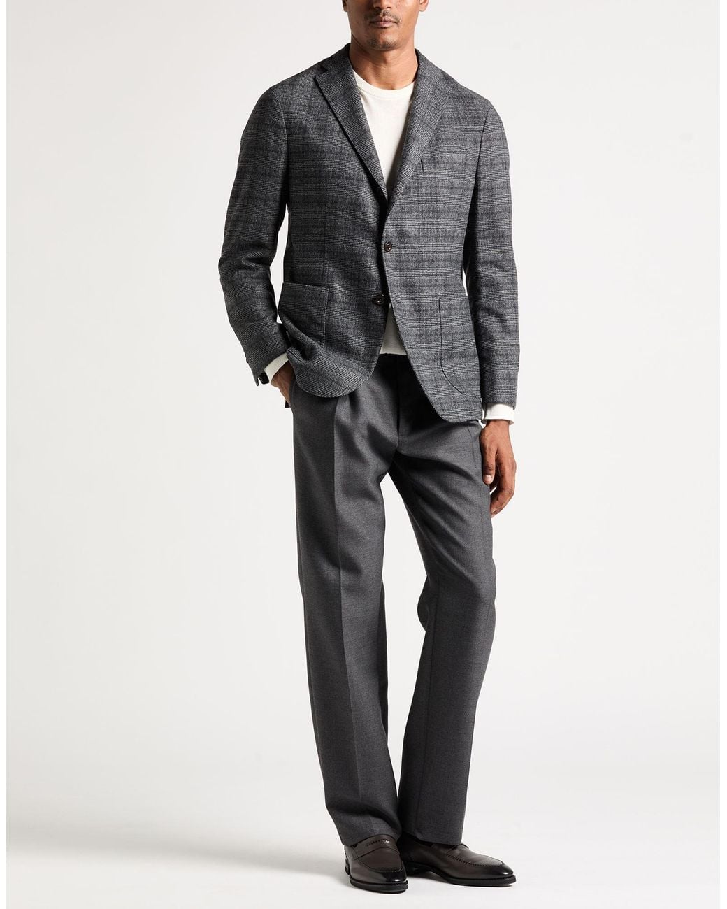 Boglioli Black Blazer Wool, Polyester, Elastane for men