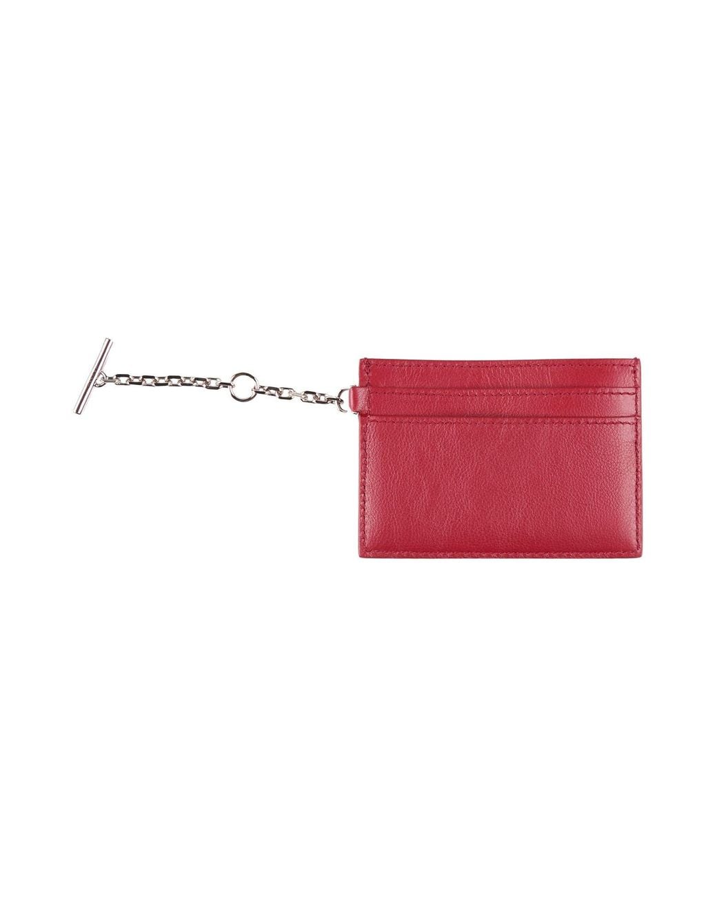 McQueen Red Cardholder Leather