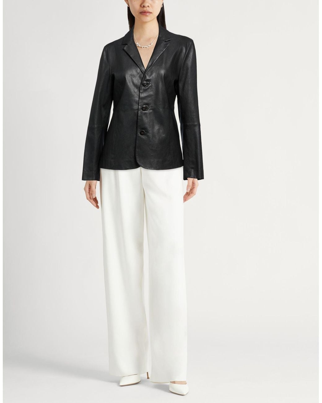 Alysi Black Chocolat Blazer Leather