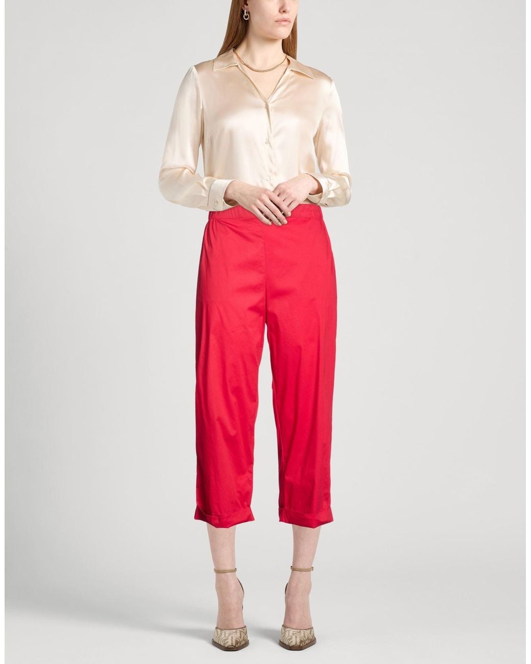 Liviana Conti Red Trouser