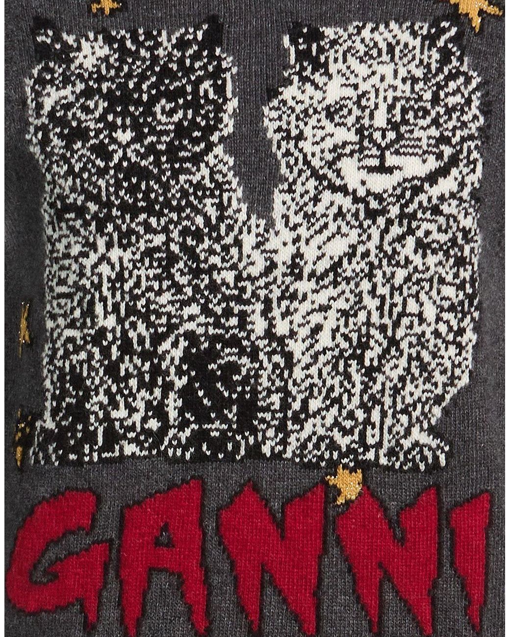 Ganni Black Sweater Wool, Recycled Wool, Recycled Polyamide, Polyester, Polyamide