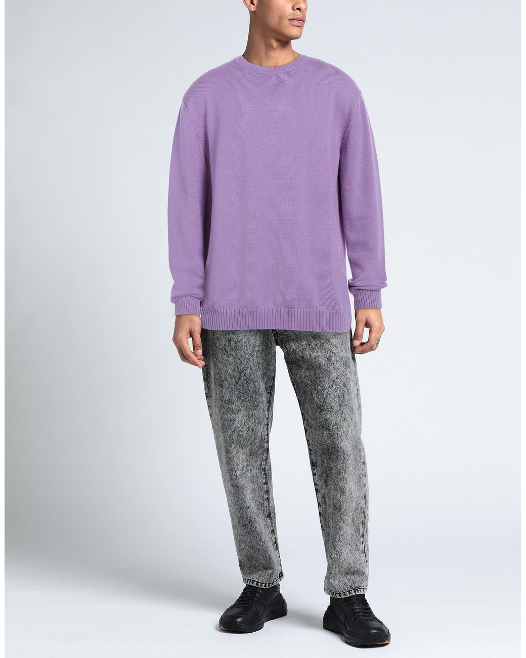 Diktat Purple Light Sweater Merino Wool for men