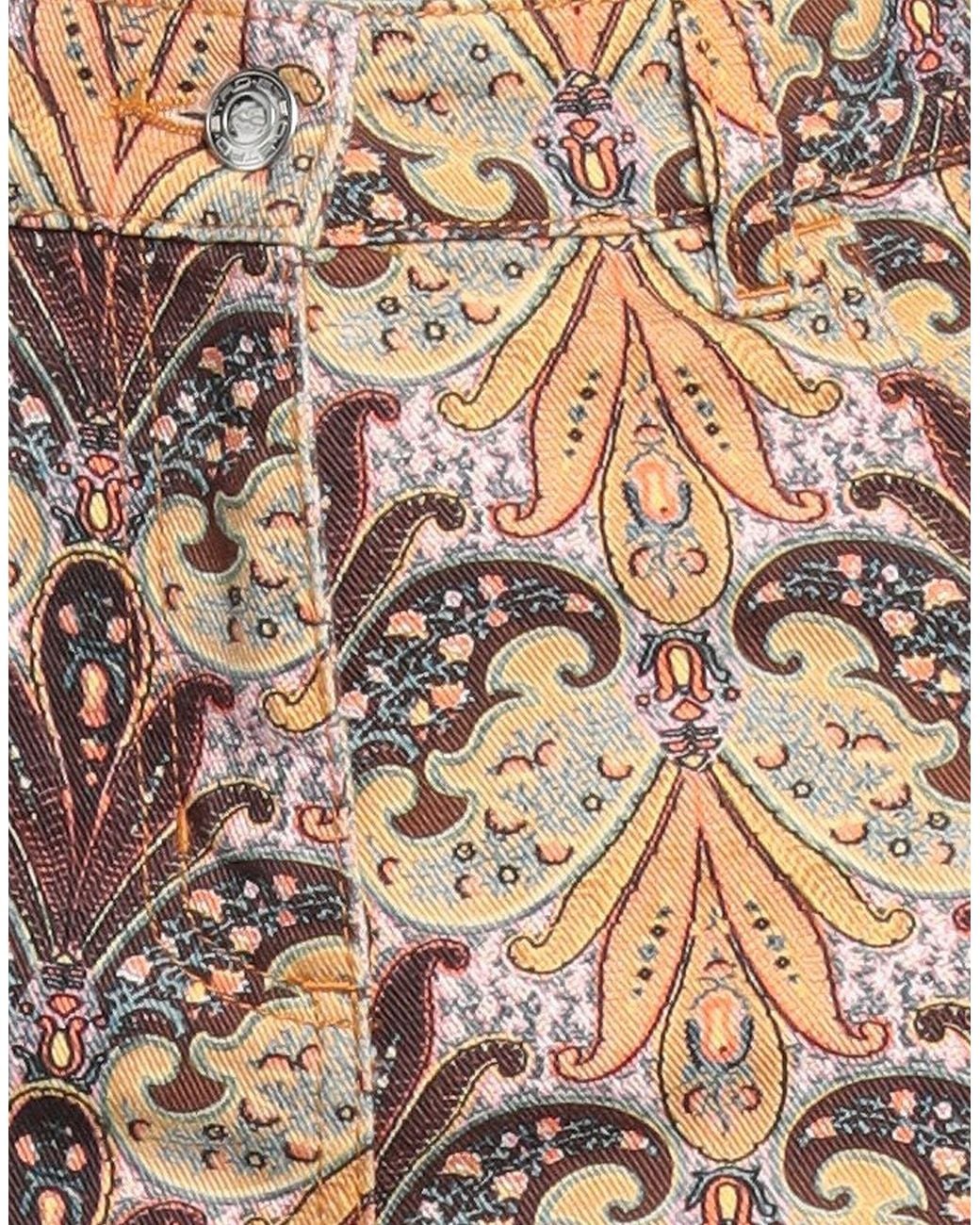 Etro Natural Chocolate Jeans Cotton, Elastane
