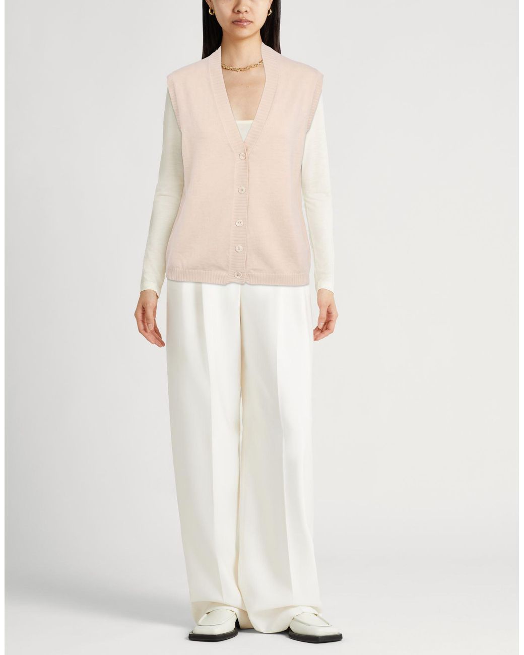 Crossley Natural Cardigan Virgin Wool