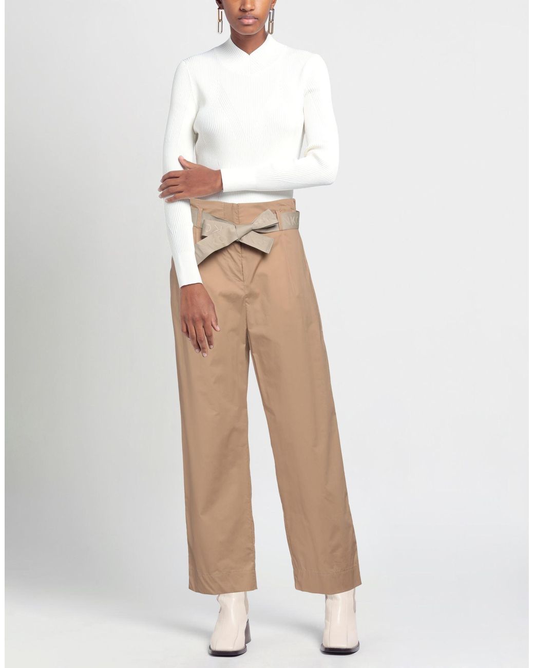 Pinko Natural Pants Cotton, Polyester