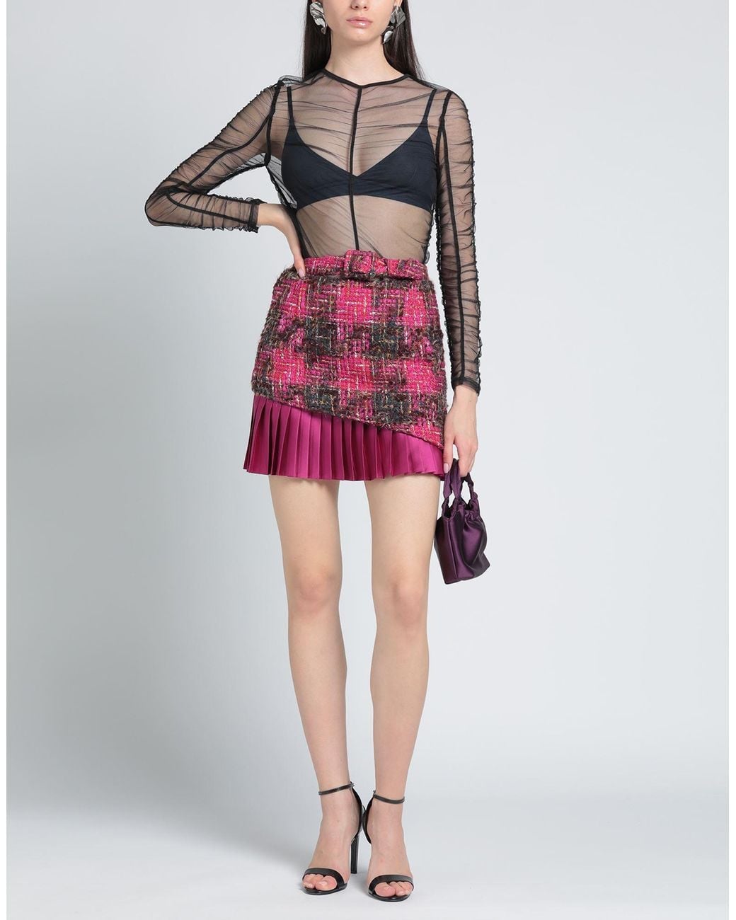 ANDERSSON BELL Red Mini Skirt